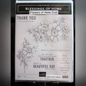 Stampin' Up! NEW Blessings of Home stamp & die set